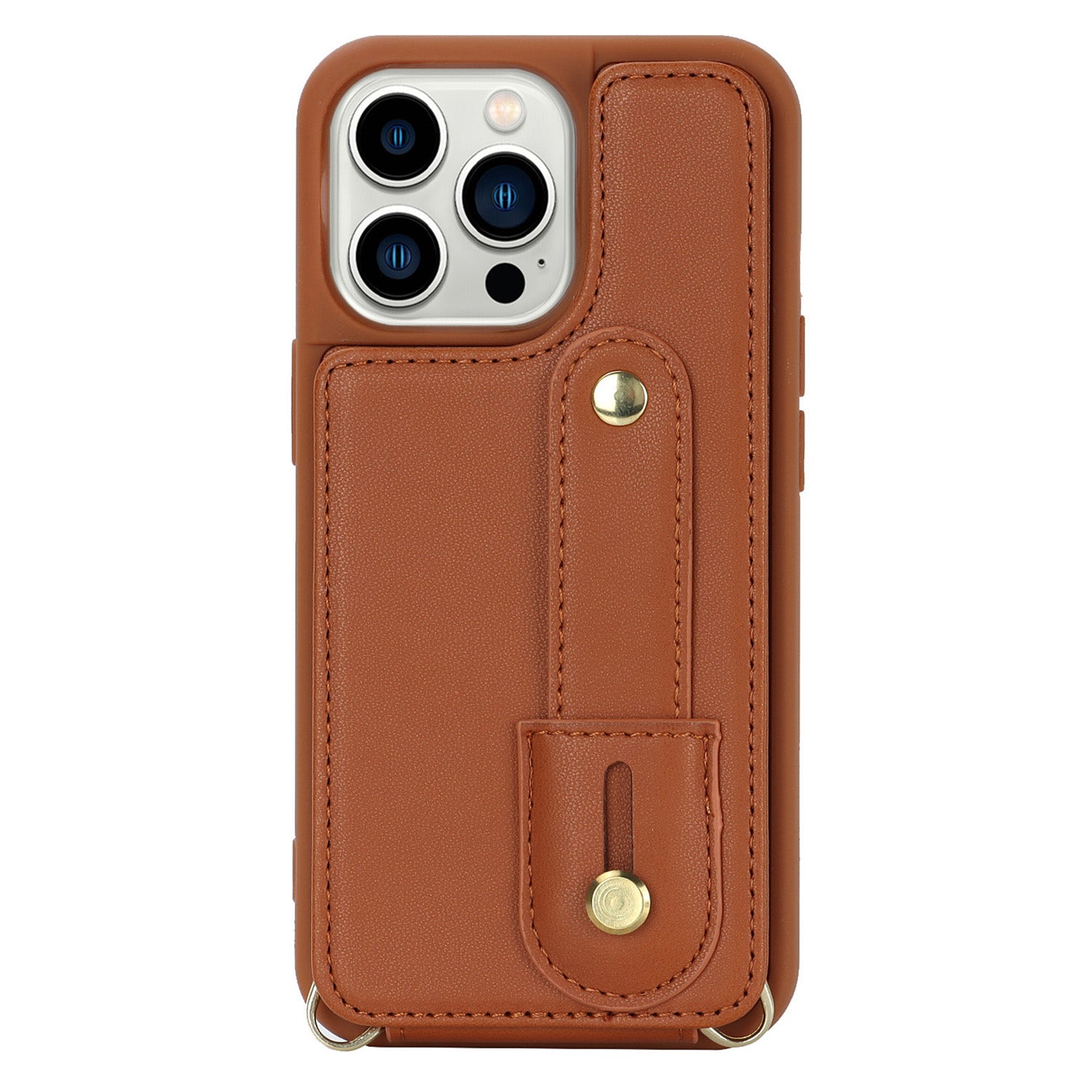 For iPhone 12 12 Pro Card Holder Phone Case Wristband Kickstand PU Leather+TPU Phone Cover For iPhone 12 12 Pro Card Holder Phone Case Wristband Kickstand PU Leather+TPU Phone Cover